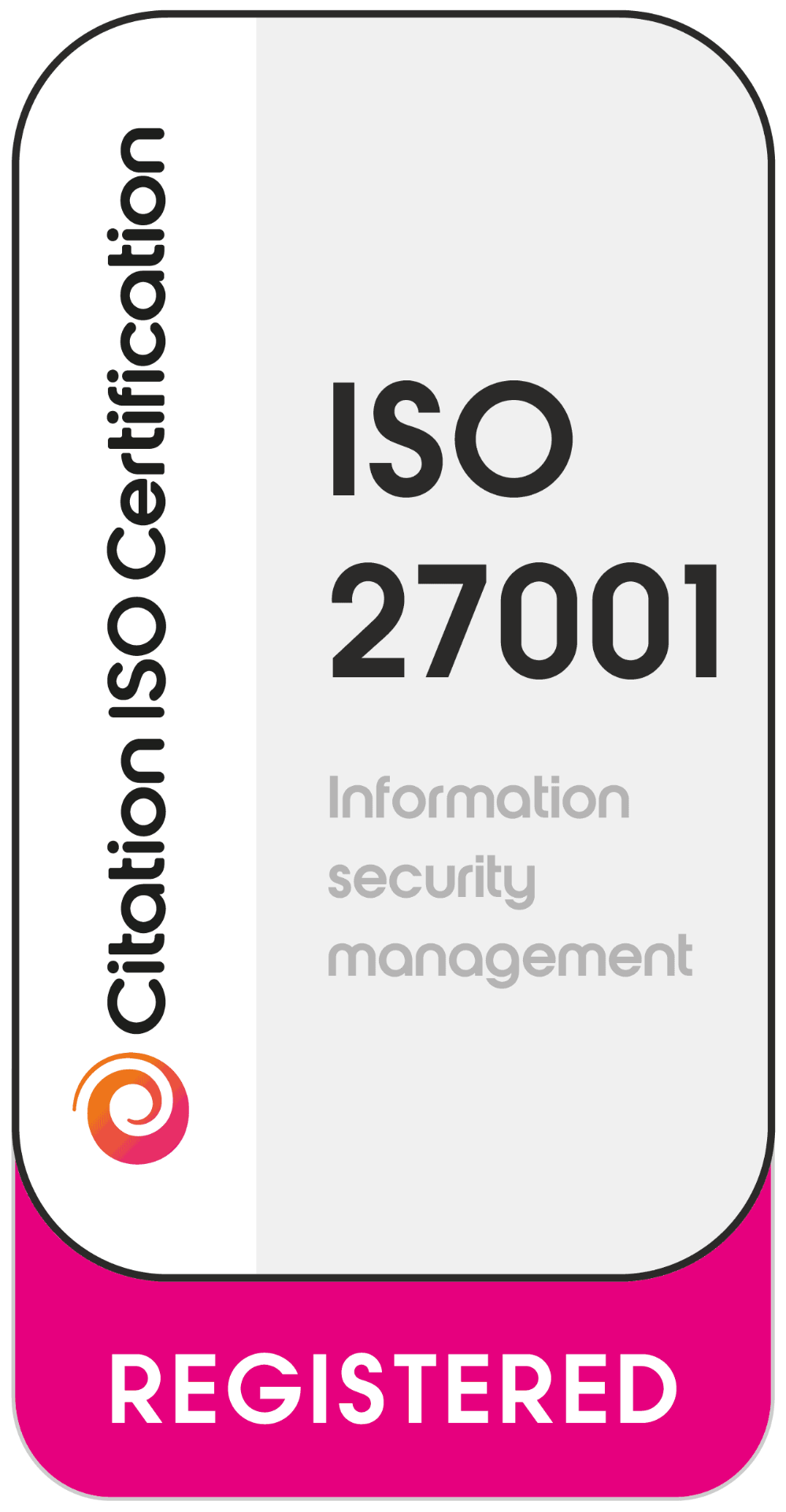 ISO/IEC 27001 certification mark